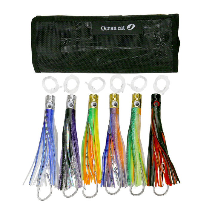 7 inches Jet Head Trolling Lure Bag 6 Pcs Combo