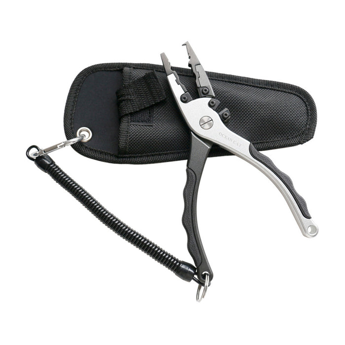 7.5 inches Tungsten Steel Fishing Pliers-Black Color