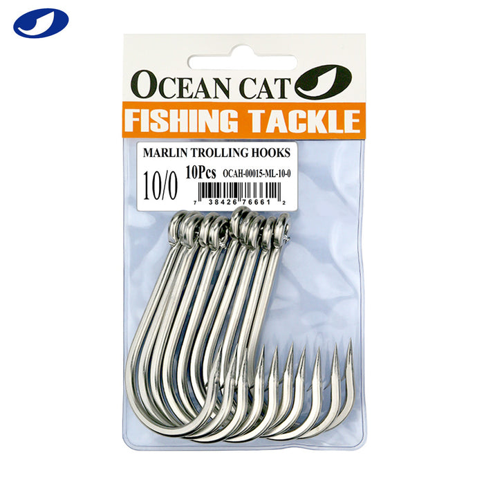 OCEAN CAT Classic Fishing Hook Stainless Steel Barbed Offset Point Octopus  Circle Fishing Hooks Trolling Hooks Fishing Tackle for Saltwater and  Freshwater Fishing — OCEAN CAT Fishing Tackle