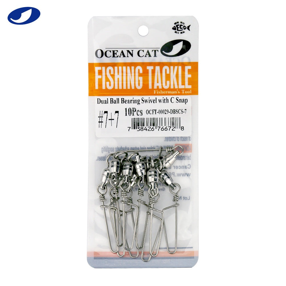 Accessories & Parts-29-Dual Spinning Ball Bearing Swivel with Coast Sn —  OCEAN CAT Fishing Tackle