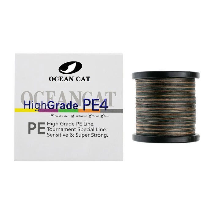 OCEAN CAT Four-Strand Braid Wear-Resistant and Corrosion-Resistant Fishing Line Super High Performance PE Fishing Line — OCEAN CAT Fishing Tackle