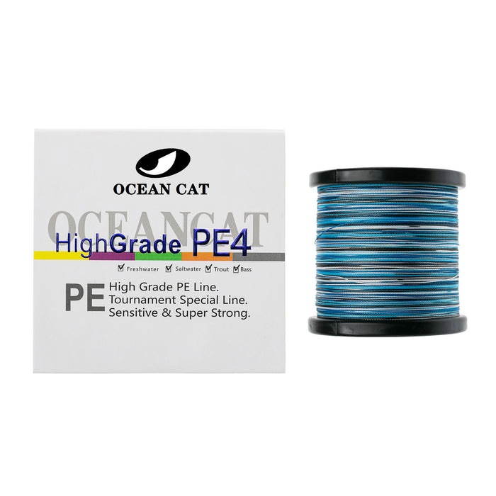 braided fishing line nearby OCEAN CAT Four-Strand Braid Wear-Resistant and Corrosion-Resistant Fishing Line Super High Performance PE Fishing Line — OCEAN CAT Fishing Tackle
