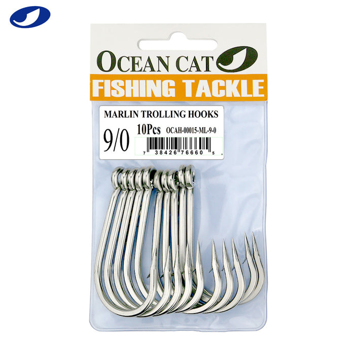 best hooks for ocean fishing OCEAN CAT Classic Fishing Hook Stainless Steel Barbed Offset Point Octopus Circle Fishing Hooks Trolling Hooks Fishing Tackle for Saltwater and Freshwater Fishing — OCEAN CAT Fishing Tackle