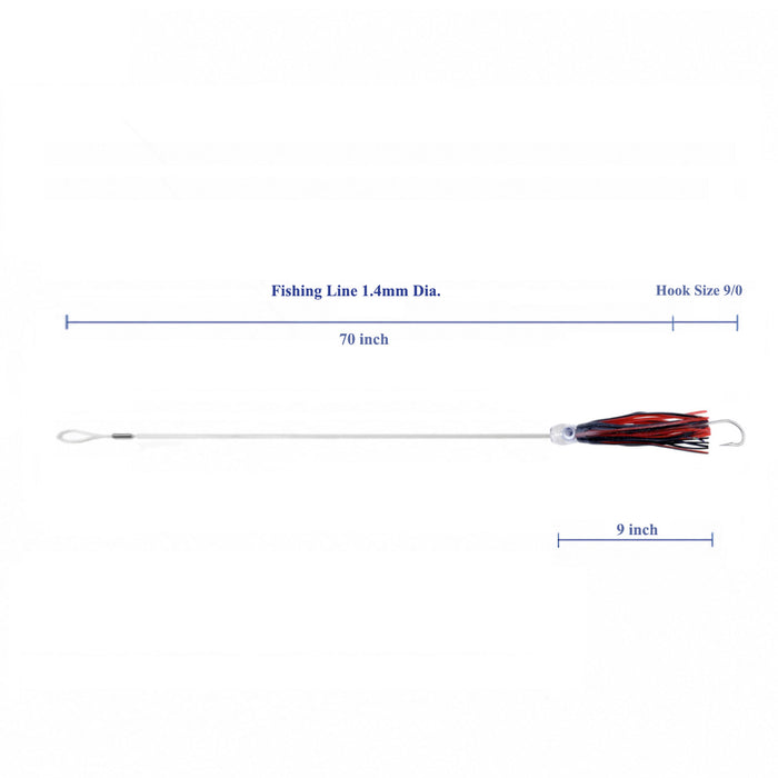 9 inches Trolling Lure Bag 6 pcs Combo
