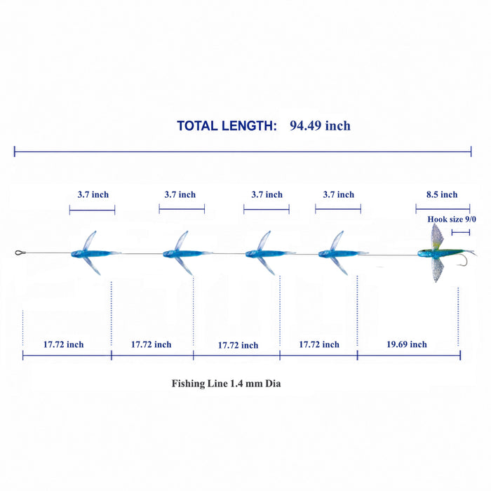 Flying Fish Trolling Lures Bag