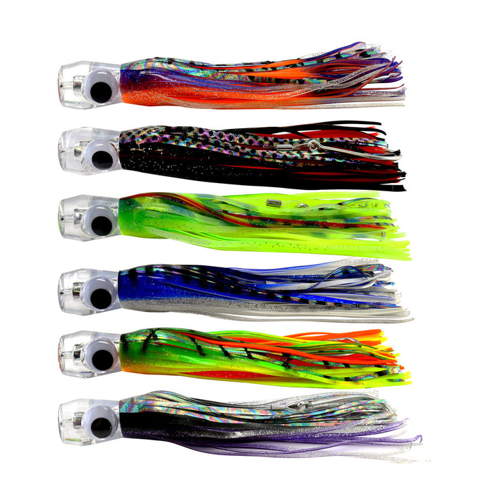Trolling Skirt Lures Set of 4pcs 9 inch Fishing Saltwater Lures for Tuna  Mahi Marlin Dolphin Wahoo，with Rigged Hooks Offshore Big Game Fishing Lures:  Buy Online at Best Price in UAE 