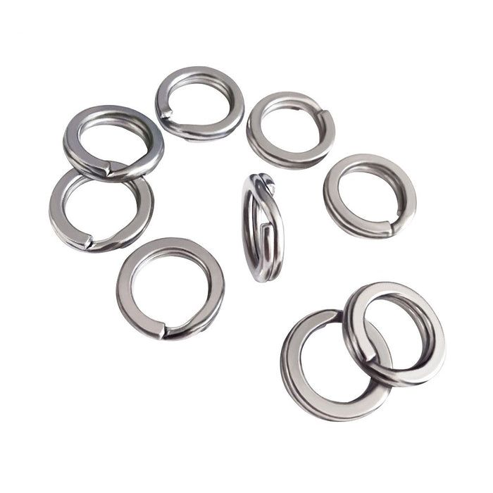 Split Rings Stainless Steel Double Snap Ring High Strength Lure Tackle  Connector