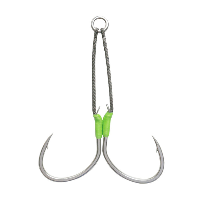 thumbnail image 2 of OCEAN CAT Fishing Assist Hook Spirit Circle Hook Double Stinger Jigging Size 9/0 (2 Pack) 2 of 5