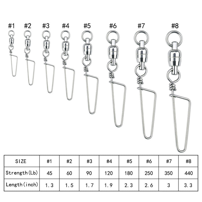 Accessories & Parts-29-Dual Spinning Ball Bearing Swivel with Coast Snap