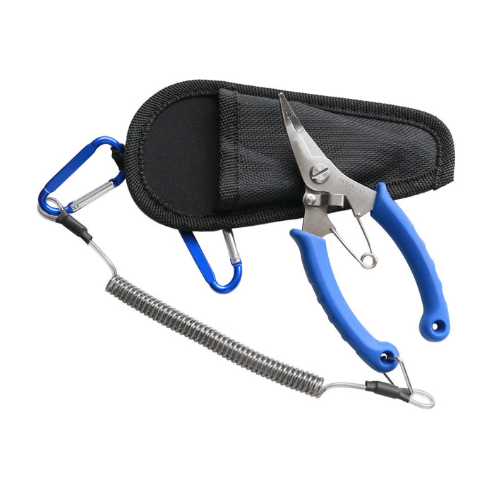 5 inches Stainless Steel Fishing Pliers- Blue Color