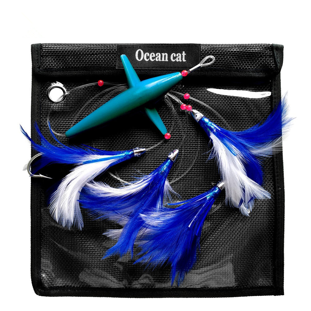 OCEAN CAT Trolling Fishing Lures Daisy Chain Bird Feather Teaser