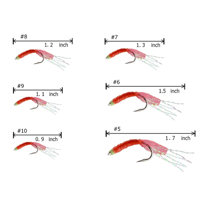 Fishing Rigs Style 7-Red Rubber Rainbow Silk